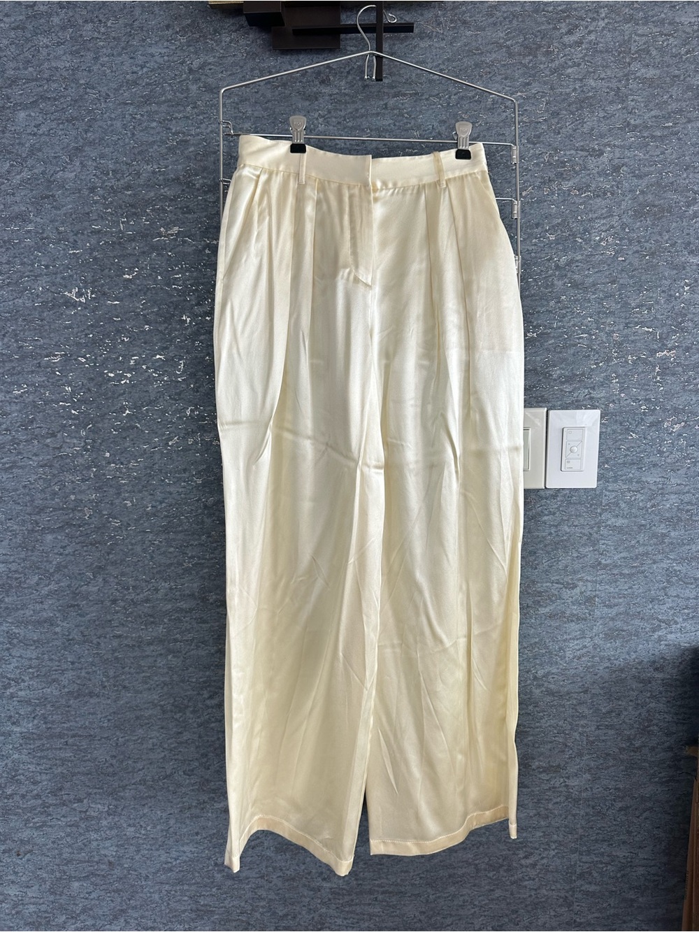 LoveShackFancy Ivory Wide-Leg Pants